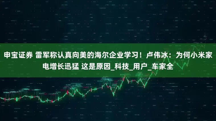 申宝证券 雷军称认真向美的海尔企业学习！卢伟冰：为何小米家电增长迅猛 这是原因_科技_用户_车家全